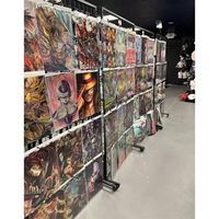 3D Lentiküler Anime Çevirmeli Poster Anime Karakter Posteri 3D Lentiküler Posterler Plastik El Sanatları Posteri Duvar Sanatı Ev Dekorasyonu için