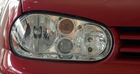 Couvercle d'éclairage de voiture de phare de lentille de phare de vente chaude pour Volkswagen VW Golf 4