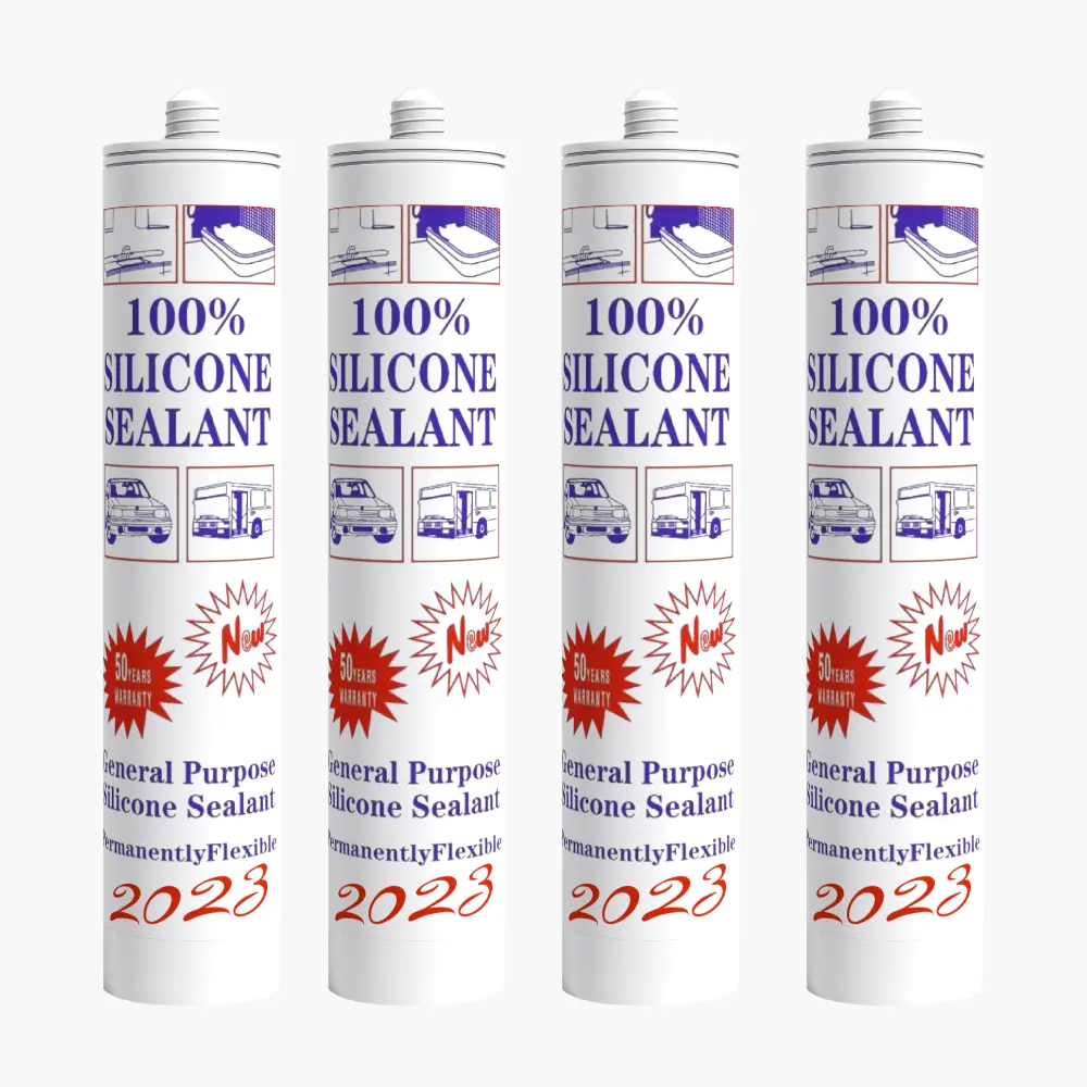 Diskon besar harga pabrik perekat Sealant silikon bening untuk tujuan umum untuk UV dan PVC