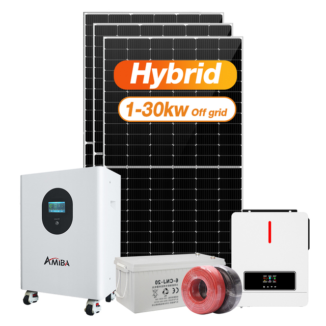 House Complete Solar System 3Kw 5Kw 10Kw 15Kw Set off Grid Solar System with Inverter and Battery for Whole House