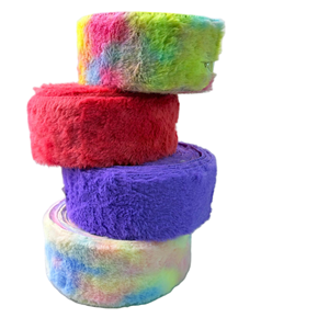 Ruban en fausse fourrure douce et moelleuse Boca pour la confection <span class=keywords><strong>de</strong></span> nœuds pour cheveux, la décoration hivernale, les projets créatifs et les chapeaux décorés - Product Image 1