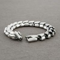 Hip Hop Viking en acier inoxydable or Dragon Bracelet chaîne à maillons pour homme