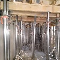 Modern İskele Sistemleri Alüminyum Alaşımlı Galvanizli Çelik Yüksek Mukavemetli Kriko Beton Döşeme Desteği Kalıp İnşaat İskelesi