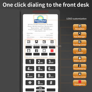 <span class=keywords><strong>Téléphone</strong></span> <span class=keywords><strong>fixe</strong></span> filaire ABS pour chambre d'hôtel, modèle basique pour bureau, le plus vendu - Product Image 4