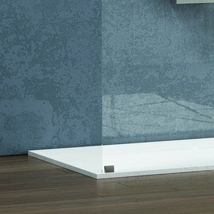 Kamalu modello KW3000 moderna 150cm altezza doccia 200cm 8mm vetro rettangolo vassoio in alluminio impermeabile senza cornice per bagno - Product Image 5
