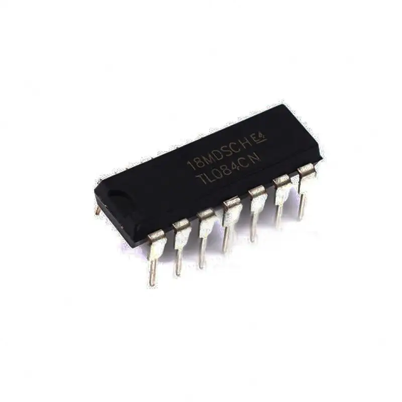 Tl084cn Asli Op Amp Quad Gp 18v 14-pin Pdip 4 Operational Amplifier Chip Original Tl084