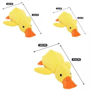 Giocattolo di Peluche per Cani a Forma di Anatra <span class=keywords><strong>Gialla</strong></span>, Morbido Giocattolo da Masticare con Squeaker per Cani di Taglia Piccola e Media - Product Image 6