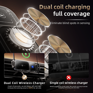 Nouveau support de téléphone universel multifonctionnel 2026 à charge rapide 15W, rotatif à 360 degrés et pliable pour utilisation en voiture - Product Image 5