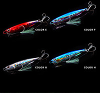 Leurre de pêche en mer d'eau douce appât 7g 10cm 15g 20g 30g leurre artificiel Pvc matériel bar de mer pêche rayure bar perche appât