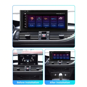 Reproductor de Video para Auto Android 13 de 10.25 Pulgadas, 4+64 GB, Navegación GPS, Pantalla Táctil, para <span class=keywords><strong>Audi</strong></span> A6L A6 C7 A7 2012-2018 con Carplay, <span class=keywords><strong>Precio</strong></span> de Fábrica - Product Image 2