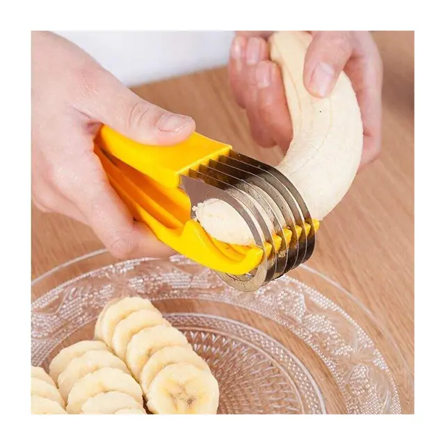 FASHION Multi-function Vegetable Fruit banana slicer small ham sausage cucumber cutting creative melon cutter