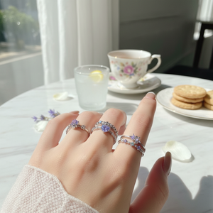 Vendita calda di tendenza minimalista elegante 18K regolabile apertura anelli di serpente stella ragno strass alla moda all'ingrosso - Product Image 3