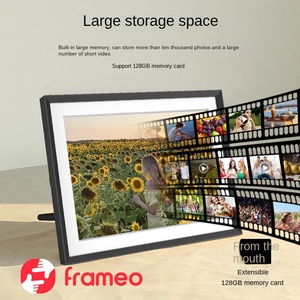 10.1 inch đám mây thông minh khung ảnh kỹ thuật số màn hình cảm ứng Wifi AVI/MP4 chia sẻ <span class=keywords><strong>video</strong></span> MP3 định dạng âm thanh nhựa - Product Image 2