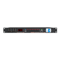 Secuenciador de Energía Profesional DR338 de 8 Canales para Montaje en Rack, con Pantalla LED Digital, para Escenarios de Audio Profesional
