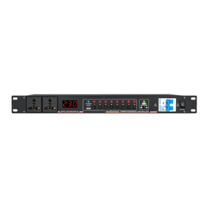 DR338 เครื่องจ่ายไฟแบบติดตั้งบนแร็ค 8 ช่อง รุ่น Professional พร้อมจอแสดงผล LED ดิจิตอล สำหรับงานเสียงระดับมืออาชีพ - Product Image 1