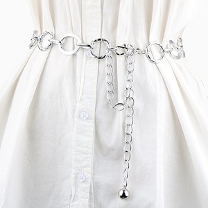 Stylish Ladies Metal Round Ring Belt Fashionable Clothing Accessory Pendant <strong>Waist</strong> <strong>Chain</strong> - Product Image 2
