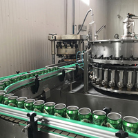 Ligne de remplissage automatique de boissons gazeuses, d'eau gazeuse, de jus de fruits / Machine de mise en conserve / Machine de remplissage de canettes