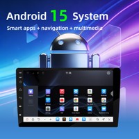 Reproductor de DVD para Auto Android 15 DSP Universal de Alta Gama, 8 Núcleos, MFI, CarPlay Inalámbrico, Pantalla Táctil de 128G, Radio, GPS, Navegación