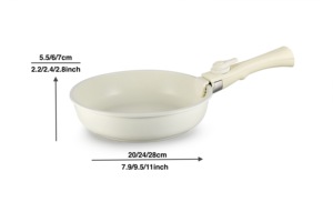 ชุดเครื่องครัวอลูมิเนียมหล่อแบบไม่ติดกระทะที่ถอดออกได้กระทะซุปกระทะกระทะกระทะกระทะสไตล์เกาหลีเคลือบหินอ่อน - Product Image 4