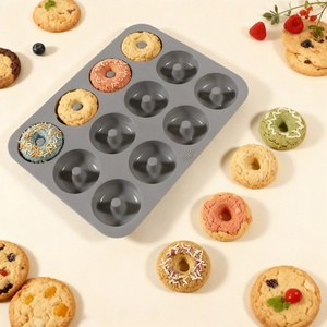 12-Compartment <b>Silicone</b> Mold for Cake <b>Baking</b>, Donut-Shaped Mold for DIY Decoration and Molding - Product Image 5