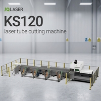 Machine de découpe laser de tubes JQ LASER KS120 1500W 2000W 3000W, machine de découpe laser à fibre CNC industrielle