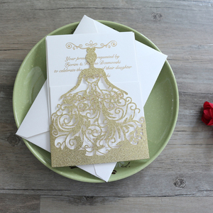 Enveloppe de poche rouge <span class=keywords><strong>vin</strong></span> élégante, carte d'invitation de <span class=keywords><strong>mariage</strong></span>, découpée au Laser, cartes cadeaux de vœux, fête - Product Image 6