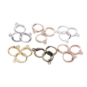 Round Copper French <b>Hook</b> 14x12mm Spring Clasp For <b>Earring</b> Making Jewelry Findings - Product Image 5