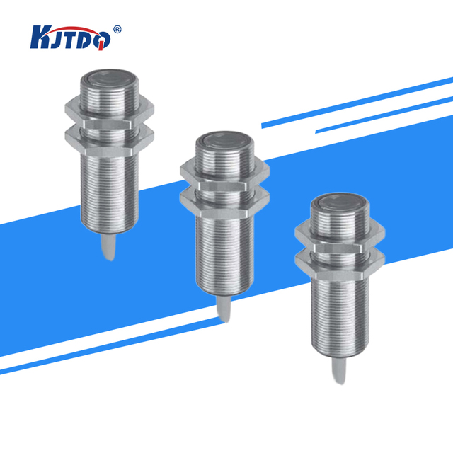 KJT Factory Sell M18 NPN PNP Sn 0.1-1m 10-30V Cylindrical Switch Diffuse Reflection Photoelectric Proximity Sensor for Detection