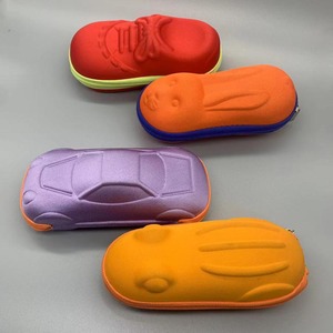 Hot bán phim hoạt hình hình dạng đầy màu sắc EVA Kính cảnh tượng bao bì hộp xách tay quang trẻ em Kính mắt trường hợp - Product Image 1