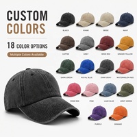 Casquette de baseball personnalisée à 6 panneaux, effet vieilli, en coton délavé, style Dad Hat, avec logo brodé, casquette de sport rétro pour marques streetwear