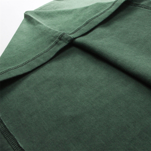 Người đàn ông của Retro Batik Vòng cổ T-Shirt mới rửa đau khổ Ngắn Tay Áo sáng màu trắng vải dệt kim 240 gram vải dệt kim - Product Image 3