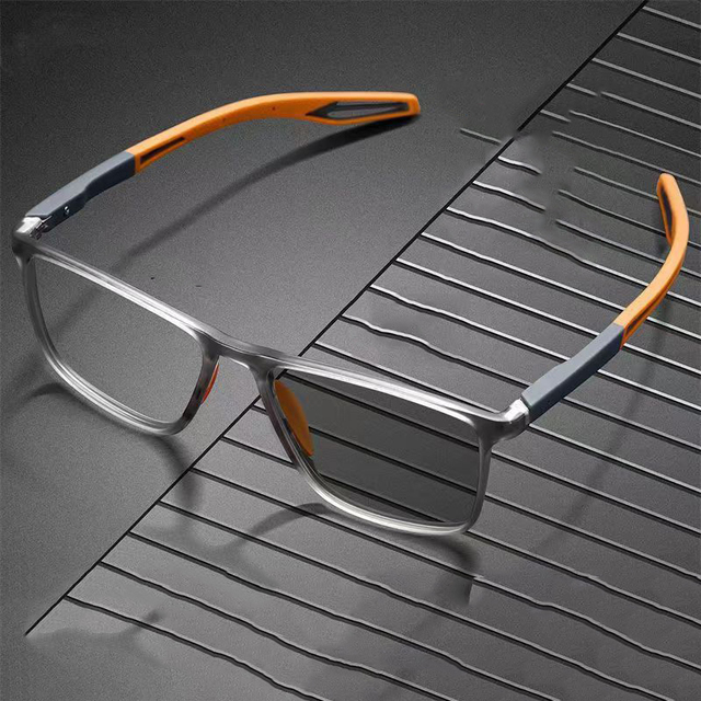 Photochromic Unisex Full Rim Durable Reading Glasses Sunglasses Anti-blue Light Anti-fatigue Fashion Trend Ultra-light Sports