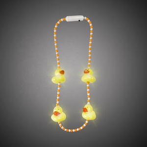 Collares de Cuentas de Pato con Luces LED Intermitentes para Pascua y Mardi Gras, Material PS, Marca Ishine, Regalos de Navidad, Artículos para Fiestas - Product Image 1