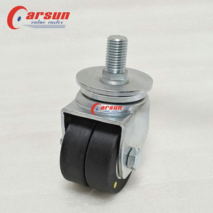 3 Zoll <span class=keywords><strong>Yellow</strong></span> <span class=keywords><strong>Nylon</strong></span> Wheels Swivel <span class=keywords><strong>Caster</strong></span> mit Gewindes chaft Stahl material OEM Anpassbare Rollen - Product Image 5
