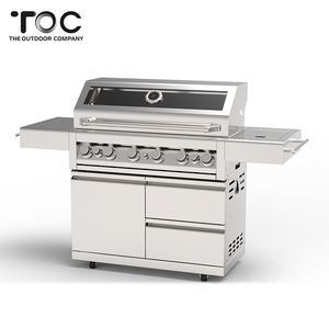 Muebles de cocina al aire libre 6 quemadores de Gas barbacoa <span class=keywords><strong>asador</strong></span> barbacoa parrilla de Gas - Product Image 1