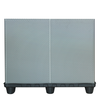 Conteneur de palette en PP robuste 1200x1000x1050mm, boîte de palette en plastique pliable, étanche, industrielle, prix d'usine en gros