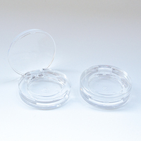 Mini-boîtier compact vide en plastique recyclable et personnalisable pour fard à paupières, blush et faux cils – Petite capacité