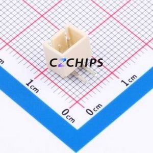 HC-XHB-2AW-M Wire-to-Board Pin Header Bent Lead Through Hole,P=2.5mm Connector 1x2P 2.5mm Right Angle Insert XHB - Product Image 1