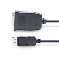 Connecteur de convertisseur actif DP DisplayPort vers DVI prise en charge de l'affichage à écrans multiples EDID DP DVI 24 + 5 câble adaptateur