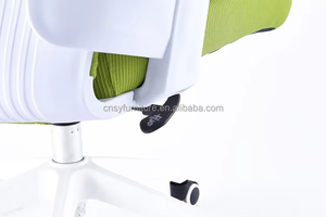 Fauteuil pivotant ergonomique moderne à dossier bas en métal extensible en plastique, utilisable comme chaise de conférence - Product Image 2