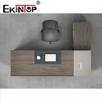 Ekintop عالية الجودة شعبية الحديثة l على شكل مكتب عمل مكتب عمل مكتب للبيع