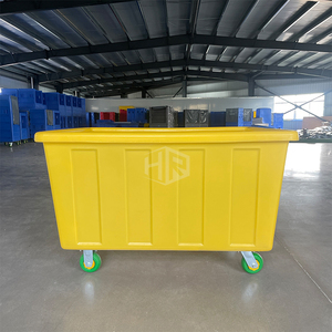 Carrito de limpieza Rotomolding a precio barato de fábrica, servicio de lavado de habitaciones de Hotel y Hospital, carrito de lavandería para SLE - Product Image 3