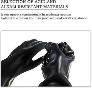 Sun Brand <span class=keywords><strong>Extra</strong></span> <span class=keywords><strong>Long</strong></span> 30cm 35cm 55cm 60cm Noir <span class=keywords><strong>Latex</strong></span> Caoutchouc Main Gants Étanche Industriel Nettoyage Travail Protection Antidérapant - Product Image 5