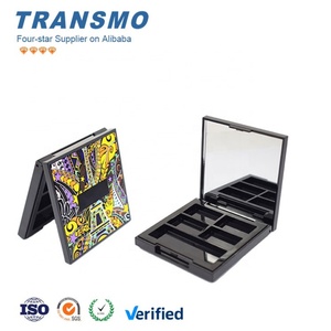 Empaque Ecológico para Sombra de Ojos, Marca Privada, Envase Vacío para Sombra de Ojos, Paleta de 4 Sombras de Ojos con Espejo - Product Image 1