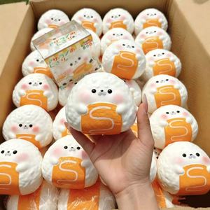 Hachimi Realistic Cantonese Lava Bun Squishy Toy, Super Moist & Soft <b>Squeeze</b> Fidget Toy for Stress Relief - Product Image 2