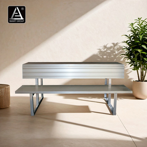Comedor personalizado, comedor, muebles de exterior, Banco de aluminio, asiento, jardín, Picnic, juego de mesa y silla de aluminio, Banco de mesa de comedor - Product Image 2