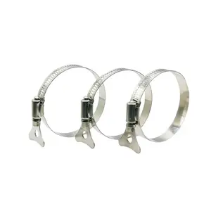 High Quality Steel Wing Nut Gas American Type With A Handle Worm Drive Hose Clamp