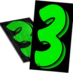 Autocollant en vinyle 7,5 pouces pour pare-brise, autocollant 3D auto-adhésif pour voiture, lettres et chiffres, personnalisation DIY - Product Image 5