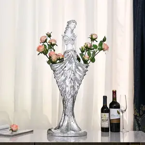 Son İskandinav yaratıcı seramik çömlek vazolar oturma odası masa ayıklaması En seramik Modern zarif kadın vücut gövde vazo