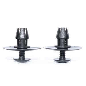 คลิปล็อคชิ้นส่วนตัวถังรถยนต์สำหรับ Mercedes W211 A209 C209 C219 แผงตกแต่งสเกิร์ตข้าง สีดำ พลาสติก อะไหล่ทดแทนใหม่ - Product Image 1
